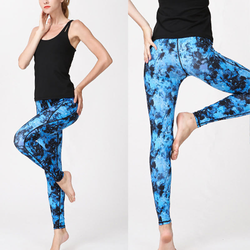 Buddha Stones Camo Print Sports Fitness Yoga High Waist Leggings Women's Yoga Pants - image 10
