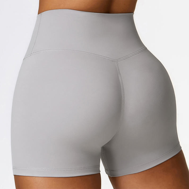 Buddha Stones Solid Color Crop Tank Top High Waist Shorts Sports Fitness Gym Yoga Outfits - image 35
