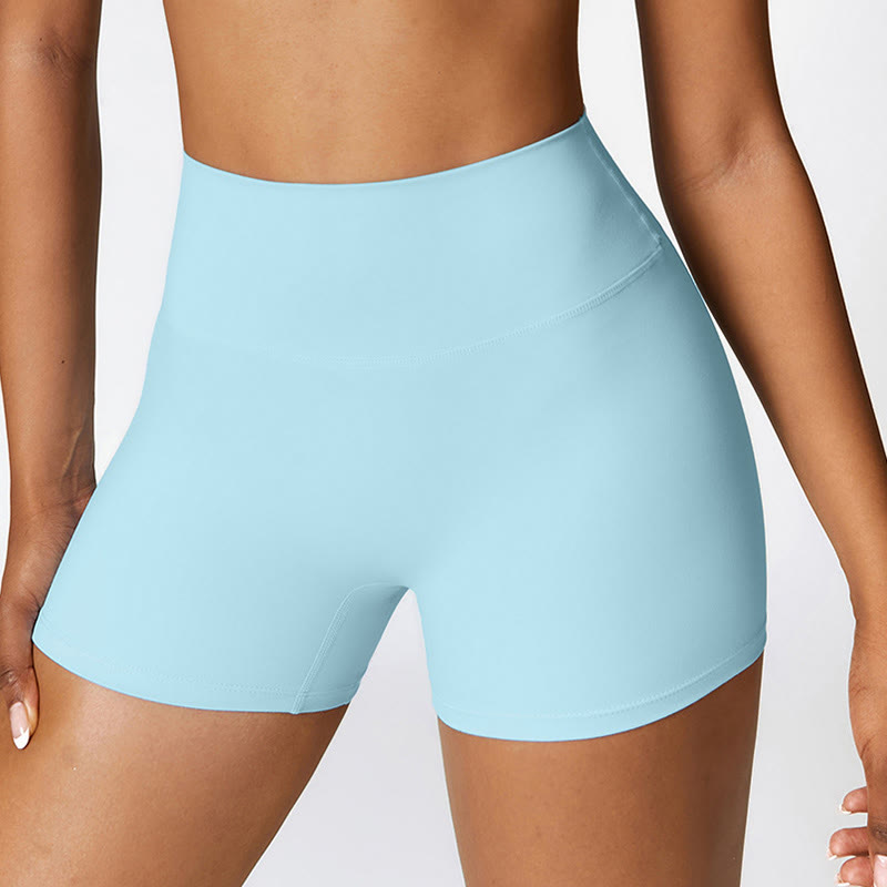 Buddha Stones Solid Color Crop Tank Top High Waist Shorts Sports Fitness Gym Yoga Outfits - image 45