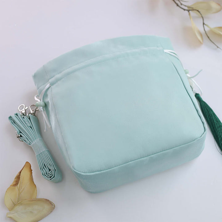 Buddha Stones Suzhou Embroidery Rabbit Lotus Epiphyllum Peony Magnolia Silk Tote Crossbody Bag Shoulder Bag Handbag - image 23