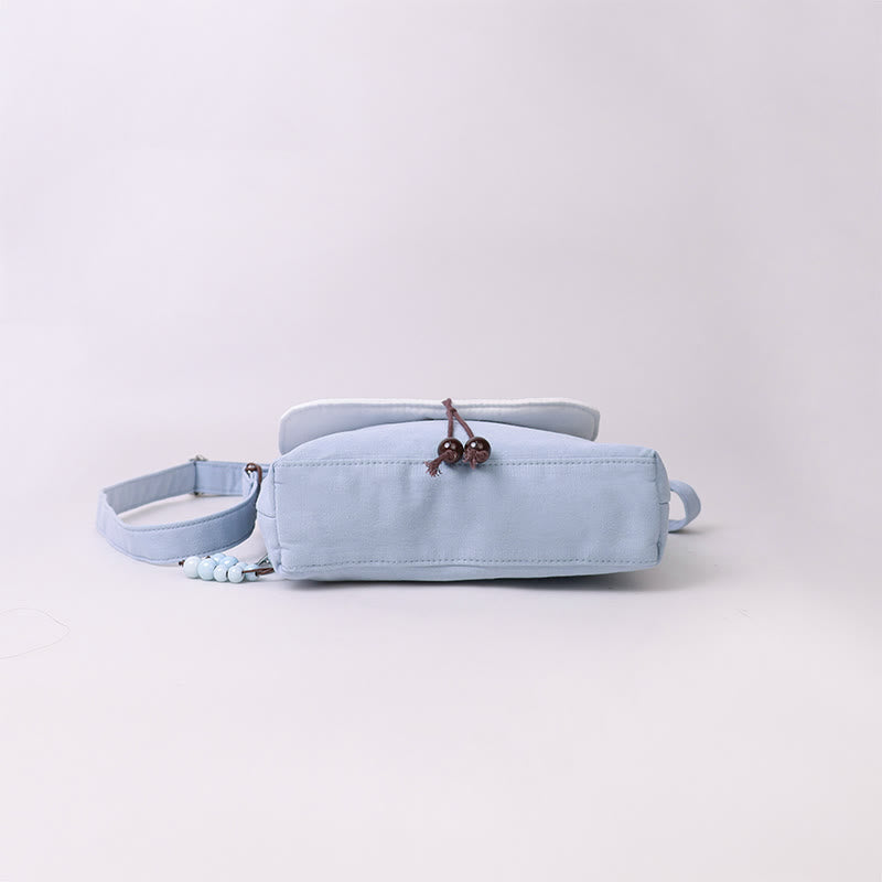 Buddha Stones Embroidered Camellia Epiphyllum Gardenia Sakura Flowers Crossbody Bag Shoulder Bag Cellphone Bag - image 14