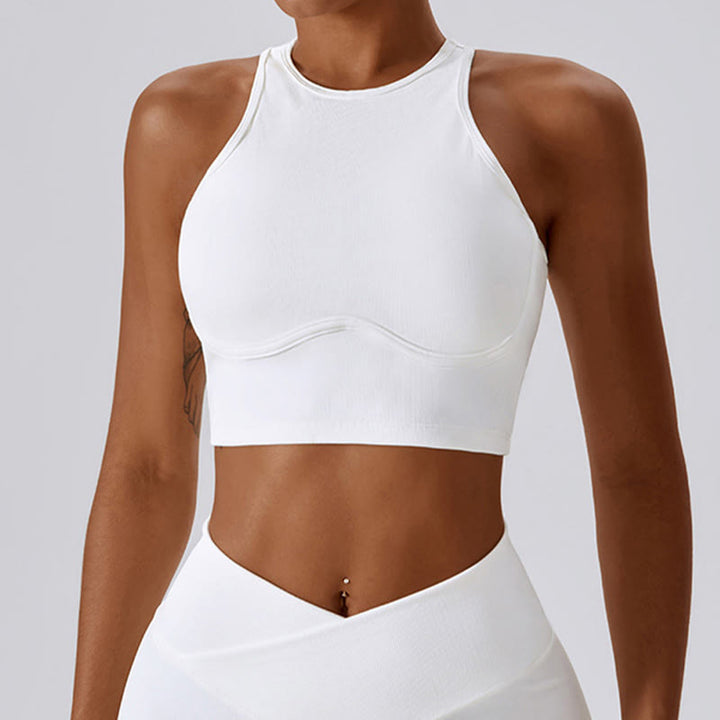 Buddha Stones Sleeveless Crop Tank Top Flared Pants Sports Fitness Yoga - image 5