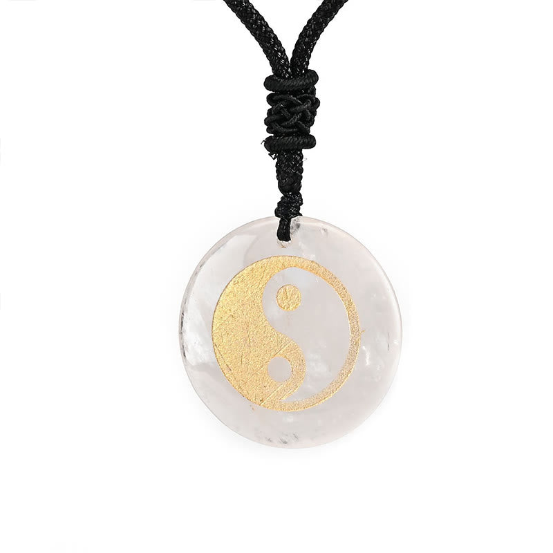 Buddha Stones Various Crystal Amethyst Tiger Eye Green Aventurine Yin Yang Spiritual Necklace Pendant - image 51