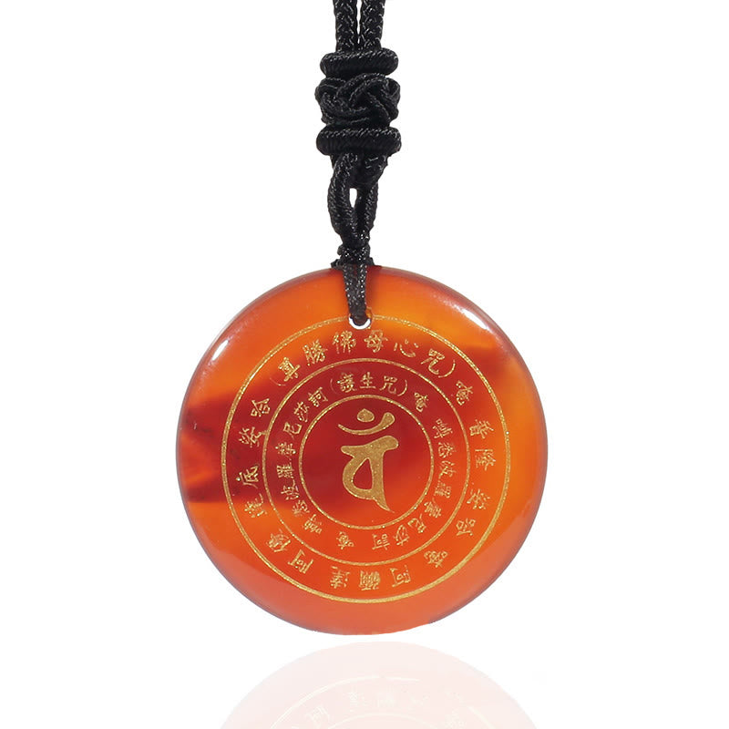 Buddha Stones Vairocana Tathagata Sanskrit Mantra Various Crystal Black Obsidian Green Aventurine Strength Necklace Pendant - image 27