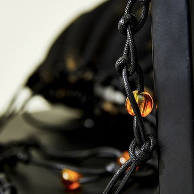 Buddha Stones Yellow Bamboo Leaves Pattern Acetate Crossbody Bag Shoulder Bag - image 9