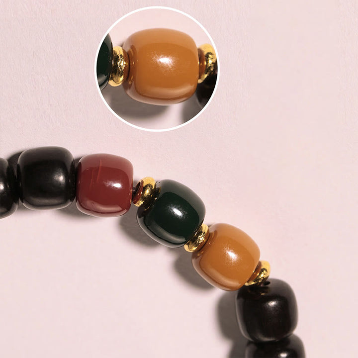 Buddha Stones Ebony Wood Rosewood Peace Balance Bracelet - image 5