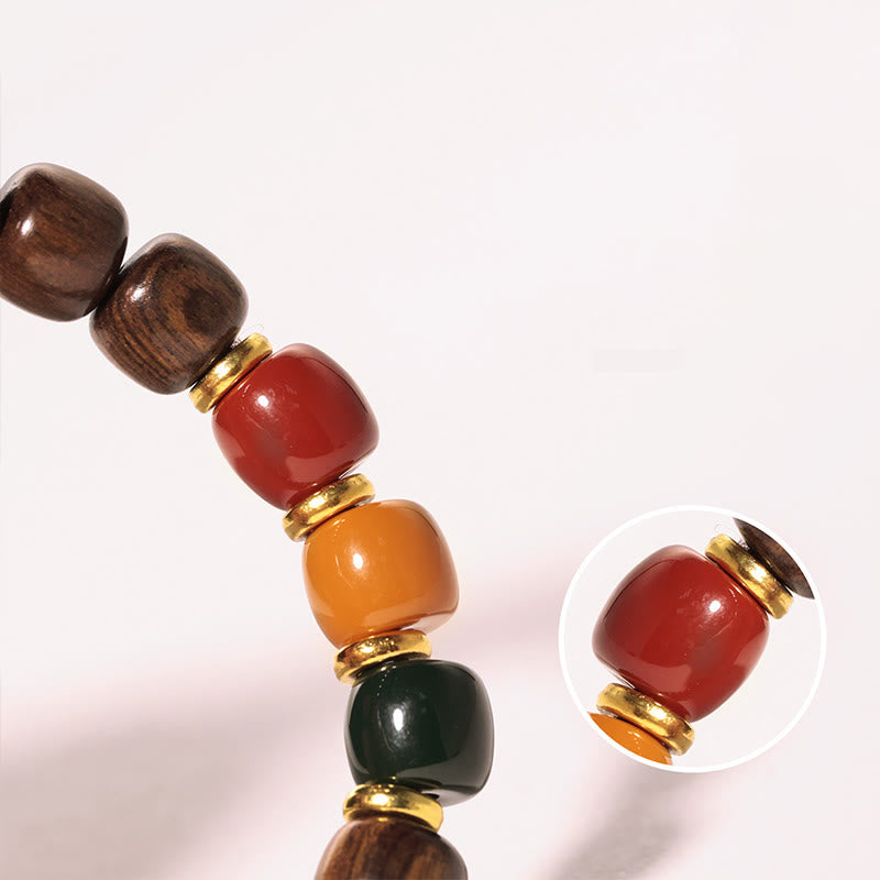 Buddha Stones Ebony Wood Rosewood Peace Balance Bracelet - image 17