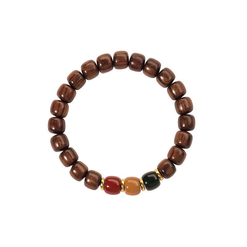 Buddha Stones Ebony Wood Rosewood Peace Balance Bracelet - image 18