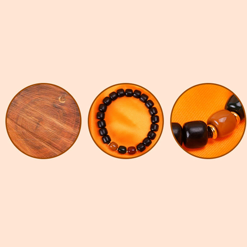 Buddha Stones Ebony Wood Rosewood Peace Balance Bracelet - image 8