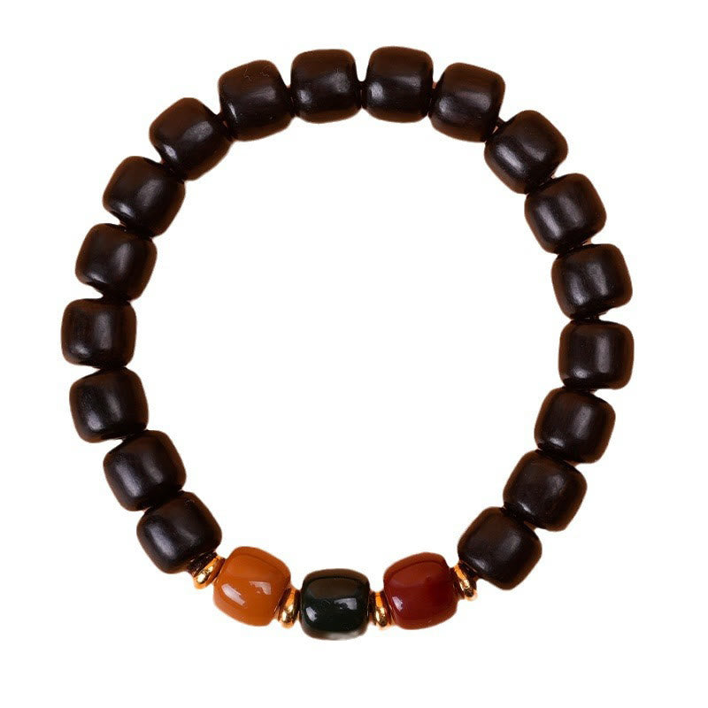 Buddha Stones Ebony Wood Rosewood Peace Balance Bracelet - image 9