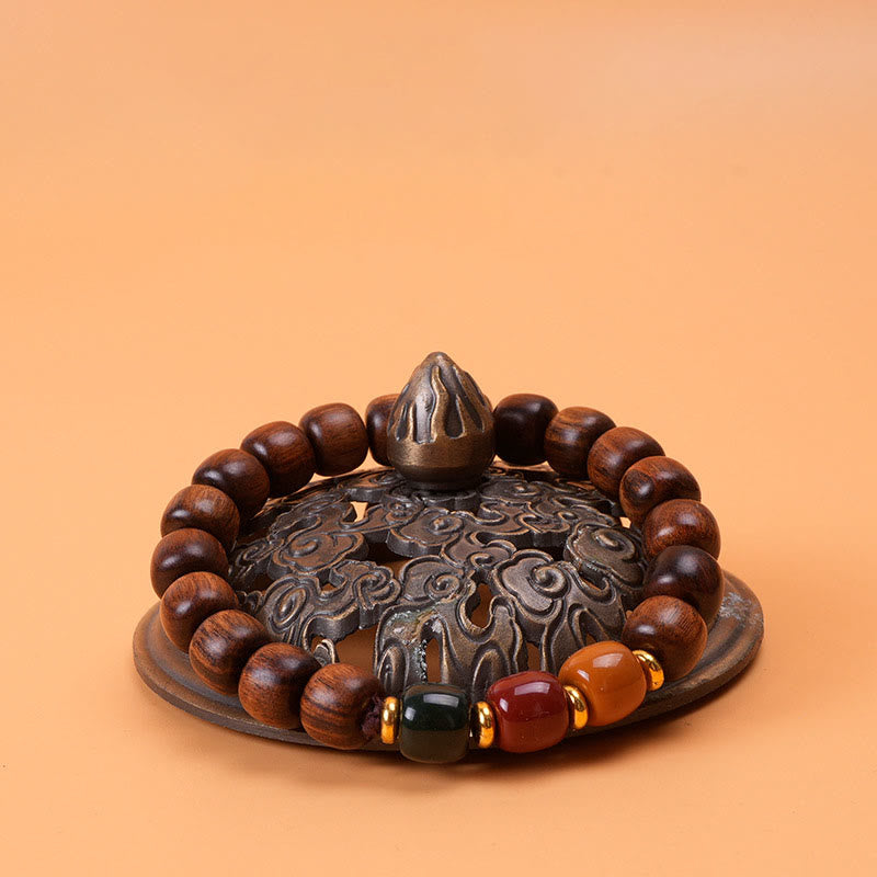 Buddha Stones Ebony Wood Rosewood Peace Balance Bracelet - image 14