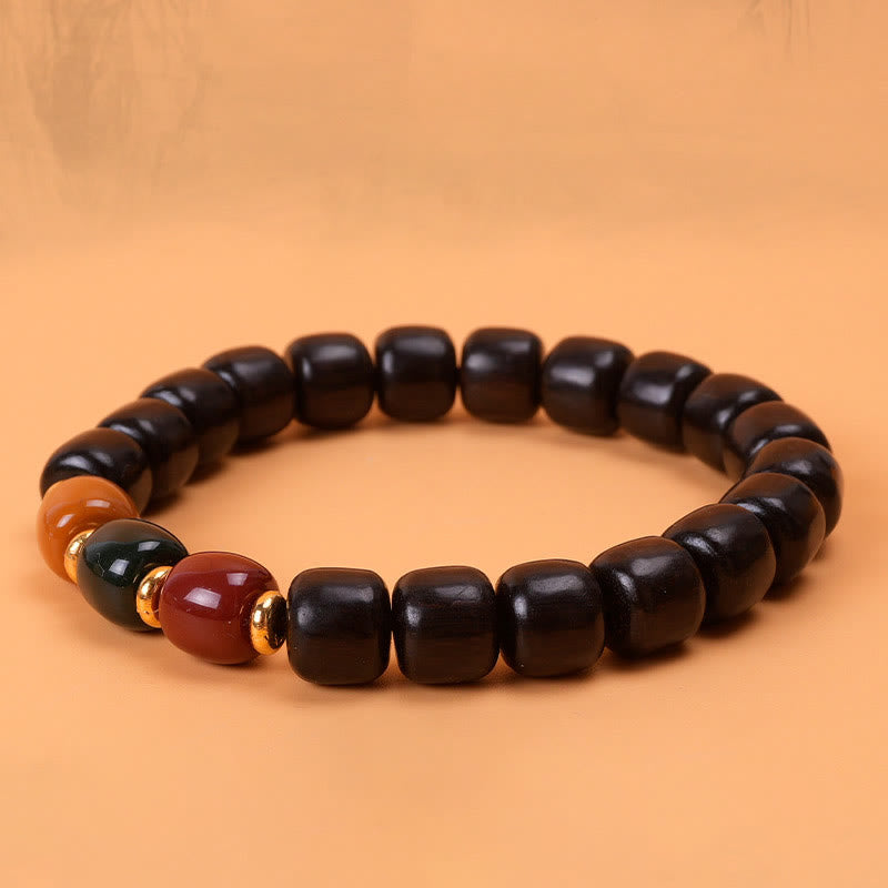 Buddha Stones Ebony Wood Rosewood Peace Balance Bracelet - image 2