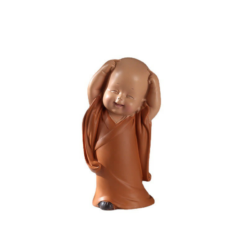 Buddha Stones Small Mini Meditation Praying Monk Serenity Resin Home Decoration - image 16