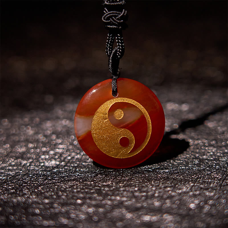 Buddha Stones Various Crystal Amethyst Tiger Eye Green Aventurine Yin Yang Spiritual Necklace Pendant - image 59