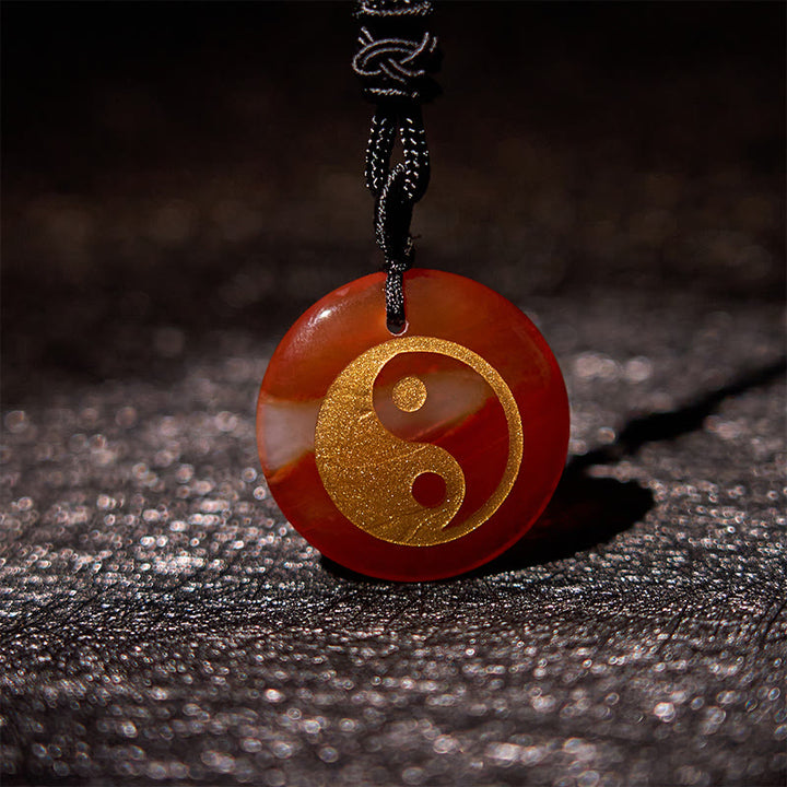 Buddha Stones Various Crystal Amethyst Tiger Eye Green Aventurine Yin Yang Spiritual Necklace Pendant - image 59