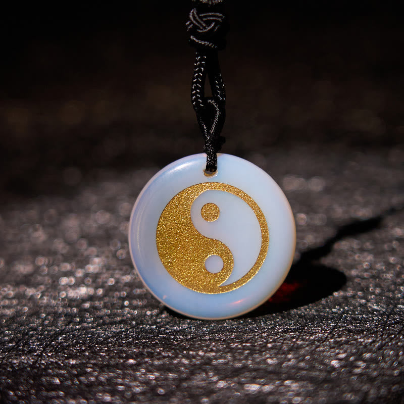 Buddha Stones Various Crystal Amethyst Tiger Eye Green Aventurine Yin Yang Spiritual Necklace Pendant - image 32