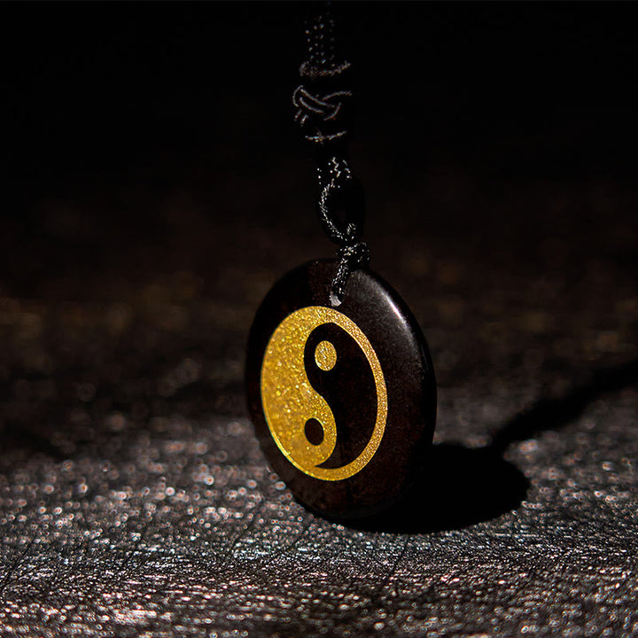 Buddha Stones Various Crystal Amethyst Tiger Eye Green Aventurine Yin Yang Spiritual Necklace Pendant - image 16