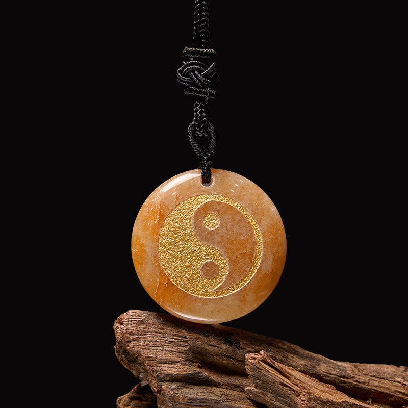 Buddha Stones Various Crystal Amethyst Tiger Eye Green Aventurine Yin Yang Spiritual Necklace Pendant - image 38