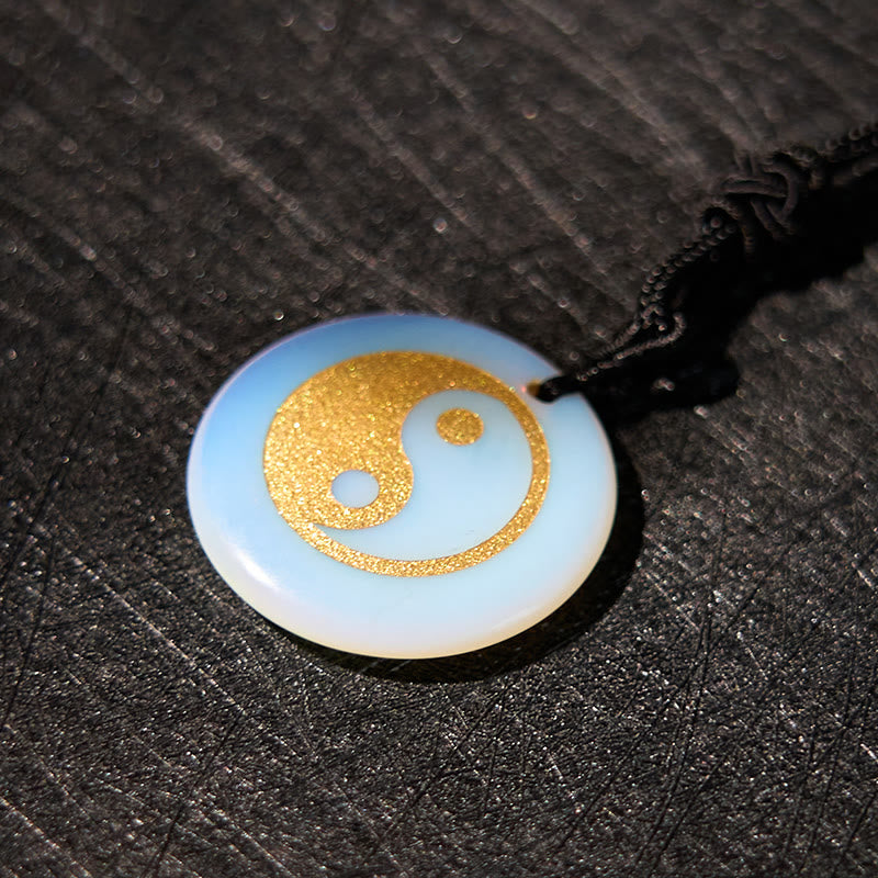 Buddha Stones Various Crystal Amethyst Tiger Eye Green Aventurine Yin Yang Spiritual Necklace Pendant - image 33