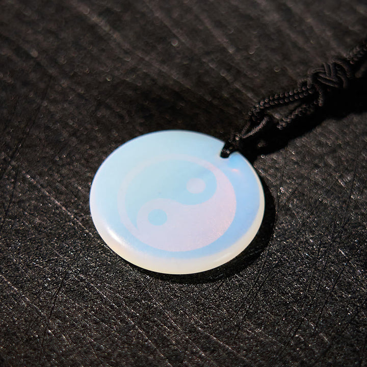 Buddha Stones Various Crystal Amethyst Tiger Eye Green Aventurine Yin Yang Spiritual Necklace Pendant - image 34