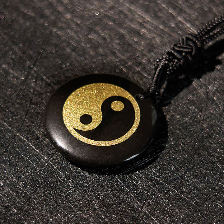 Buddha Stones Various Crystal Amethyst Tiger Eye Green Aventurine Yin Yang Spiritual Necklace Pendant - image 15