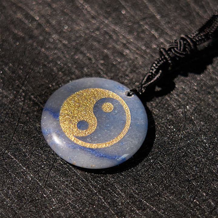 Buddha Stones Various Crystal Amethyst Tiger Eye Green Aventurine Yin Yang Spiritual Necklace Pendant - image 69