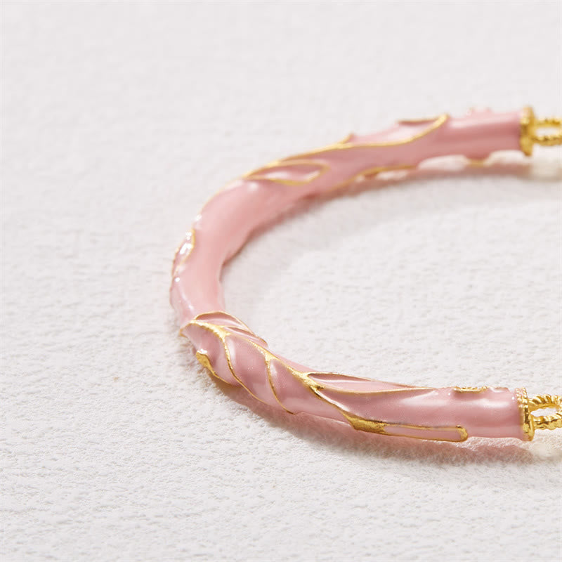 Buddha Stones Sun Stone Golden Silk Jade Lily of the Valley Charm Positive Bracelet Bangle - image 6