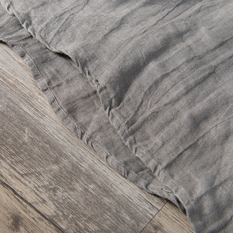 Buddha Stones Solid Color Short Sleeve Half Button Shirt Cotton Linen Men Clothing - image 9