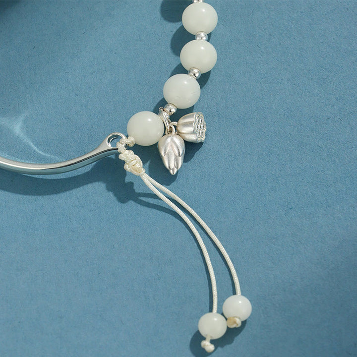 Buddha Stones Bodhi Seed Butterfly Lotus Luck Wealth Bracelet Bangle - image 13
