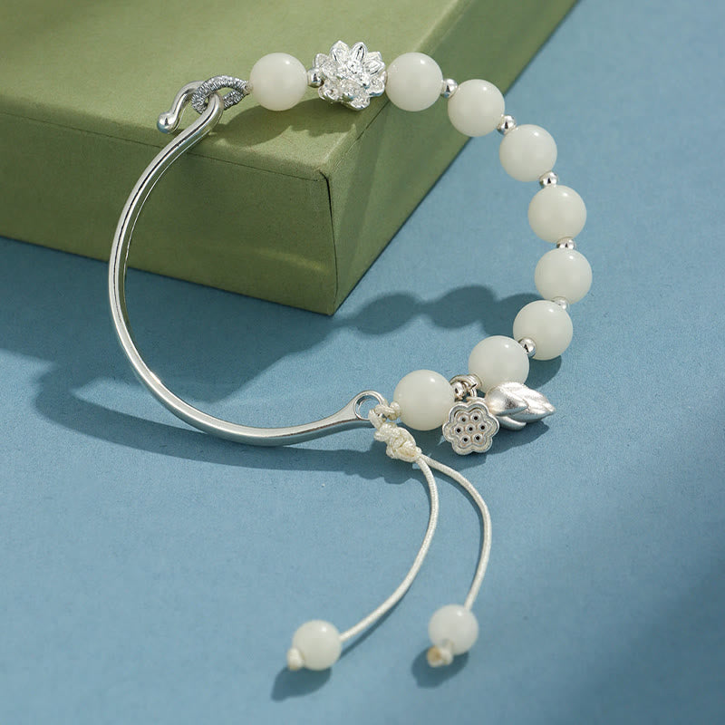 Buddha Stones Bodhi Seed Butterfly Lotus Luck Wealth Bracelet Bangle - image 11