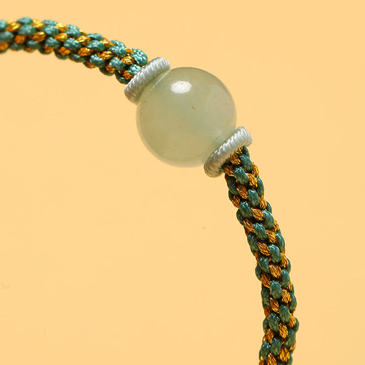 Buddha Stones Handmade Red Agate Amethyst Golden Rutilated Quartz Pink Crystal Bead Calm Braided Bracelet - image 34