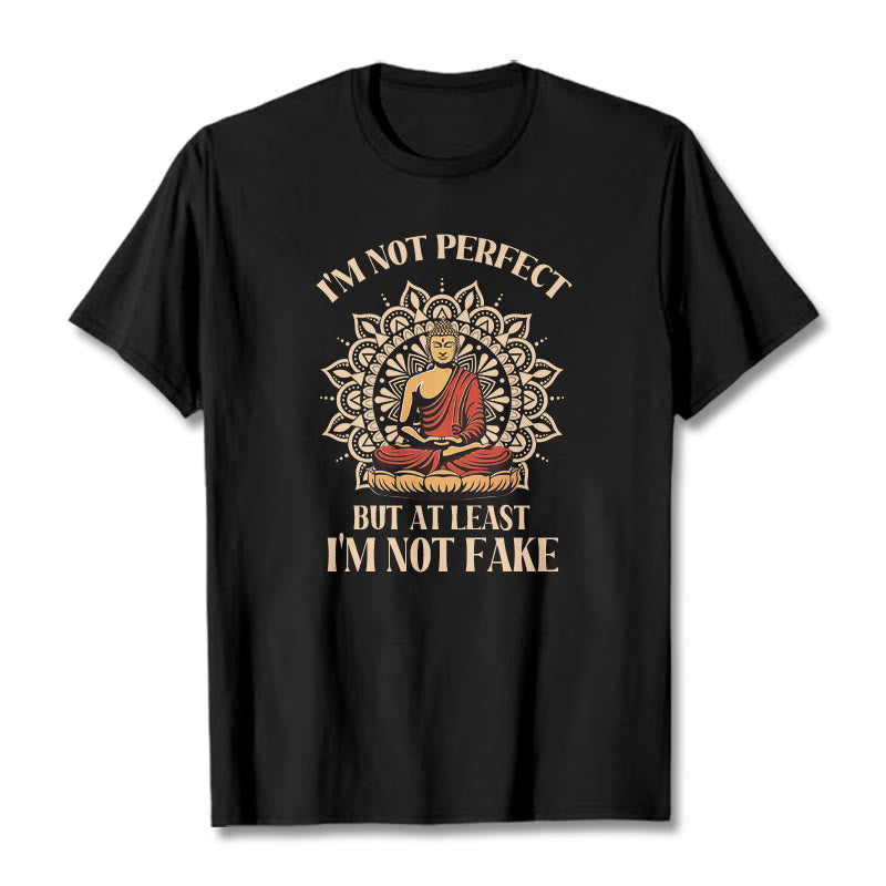 Buddha Stones I'm Not Perfect Tee T-shirt - Black - 2XL - image 2