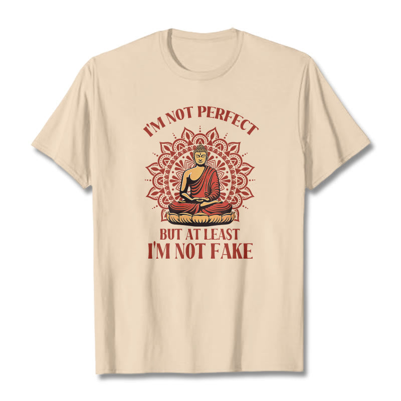 Buddha Stones I'm Not Perfect Tee T-shirt - Bisque - 2XL - image 9