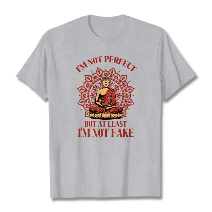 Buddha Stones I'm Not Perfect Tee T-shirt - LightGrey - 2XL - image 18