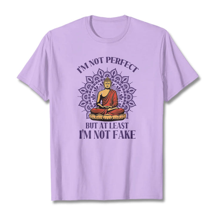 Buddha Stones I'm Not Perfect Tee T-shirt - Plum - 2XL - image 15