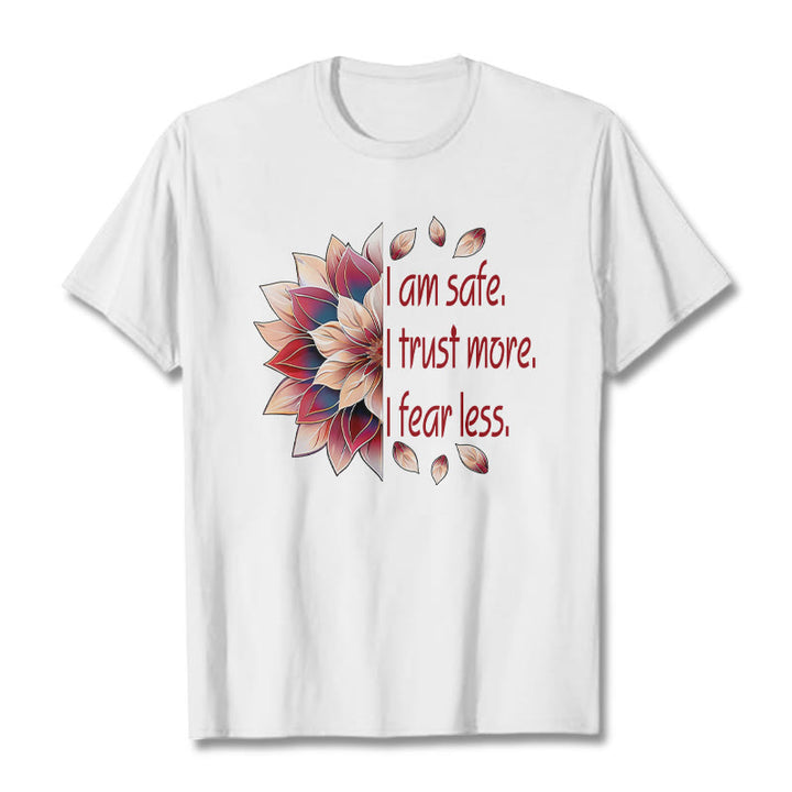 Buddha Stones I Am Safe Tee T-shirt - White - 2XL - image 4