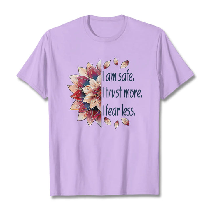 Buddha Stones I Am Safe Tee T-shirt - Plum - 2XL - image 16