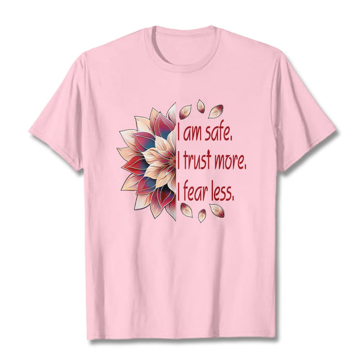 Buddha Stones I Am Safe Tee T-shirt - LightPink - 2XL - image 11