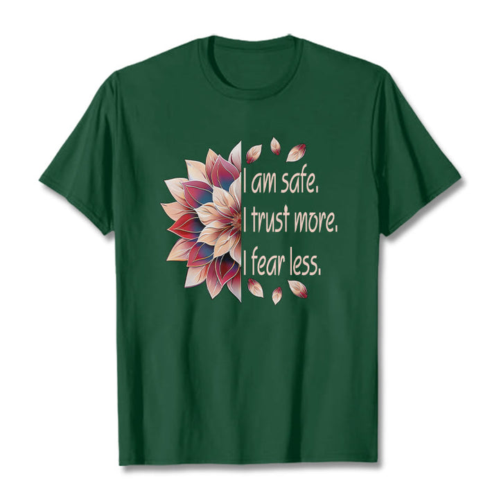 Buddha Stones I Am Safe Tee T-shirt - ForestGreen - 2XL - image 14