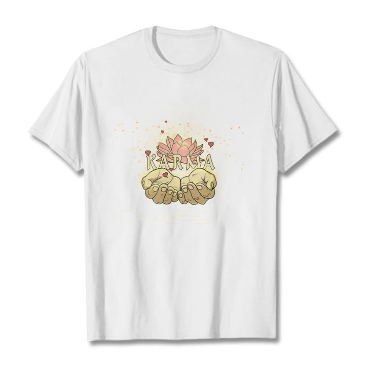 Buddha Stones KARMA Tee T-shirt - White - 2XL - image 2