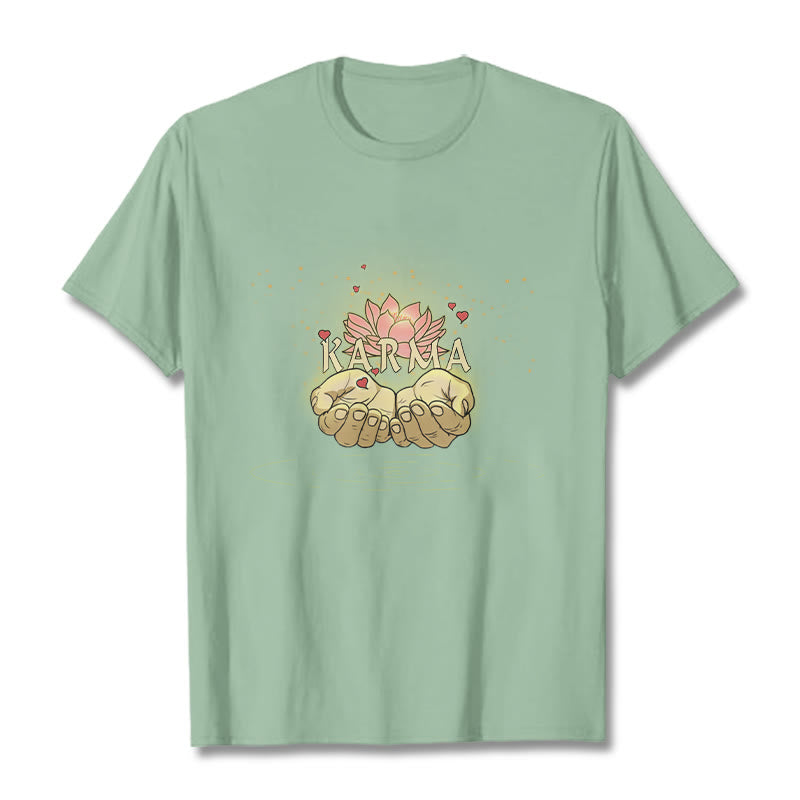 Buddha Stones KARMA Tee T-shirt - PaleGreen - 2XL - image 13