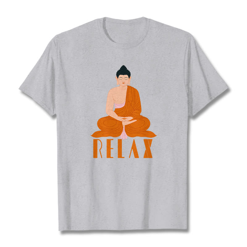 Buddha Stones RELAX Tee T-shirt - LightGrey - 2XL - image 18