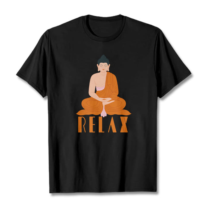 Buddha Stones RELAX Tee T-shirt - Black - 2XL - image 5