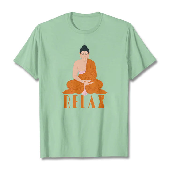 Buddha Stones RELAX Tee T-shirt - PaleGreen - 2XL - image 13