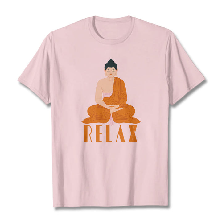 Buddha Stones RELAX Tee T-shirt - LightPink - 2XL - image 11