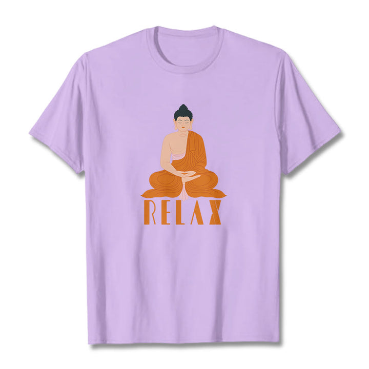 Buddha Stones RELAX Tee T-shirt - Plum - 2XL - image 15
