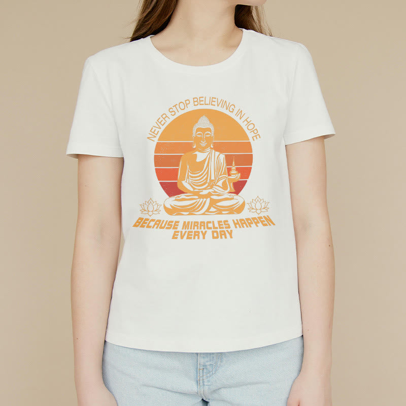 Buddha Stones Never Stop Believing In Hope Tee T-shirt - image 2