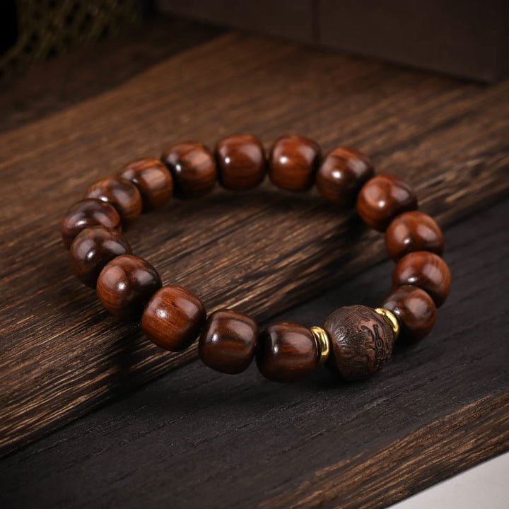 Buddha Stones Natural Rosewood Compassion Bracelet - image 1