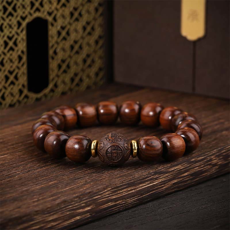 Buddha Stones Natural Rosewood Compassion Bracelet - Rosewood(Wrist Circumference: 15-17cm) - image 0