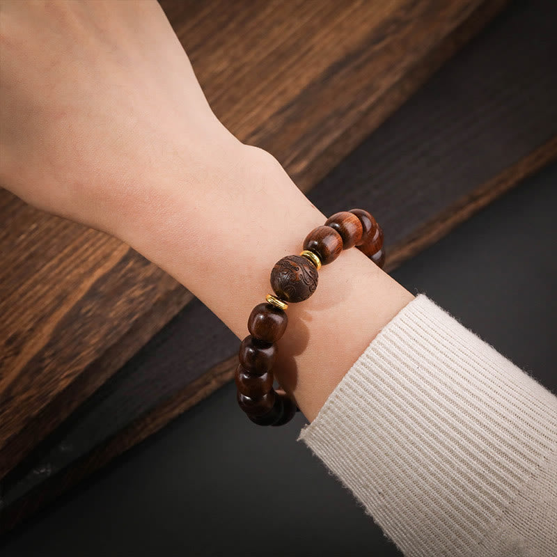 Buddha Stones Natural Rosewood Compassion Bracelet - image 3